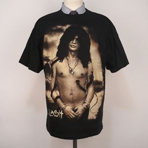 SLASH Band All Over Single‎ Stitch XL Short Sleeve Mens T Shirt RARE